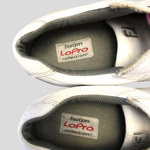 FootJoy LoPro Collection White Leather Golf Shoes Womens Size 10 M VGUC - Picture 3 of 6